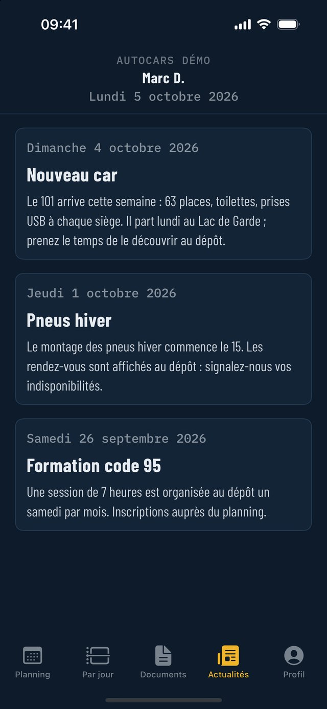Les actualités du bureau