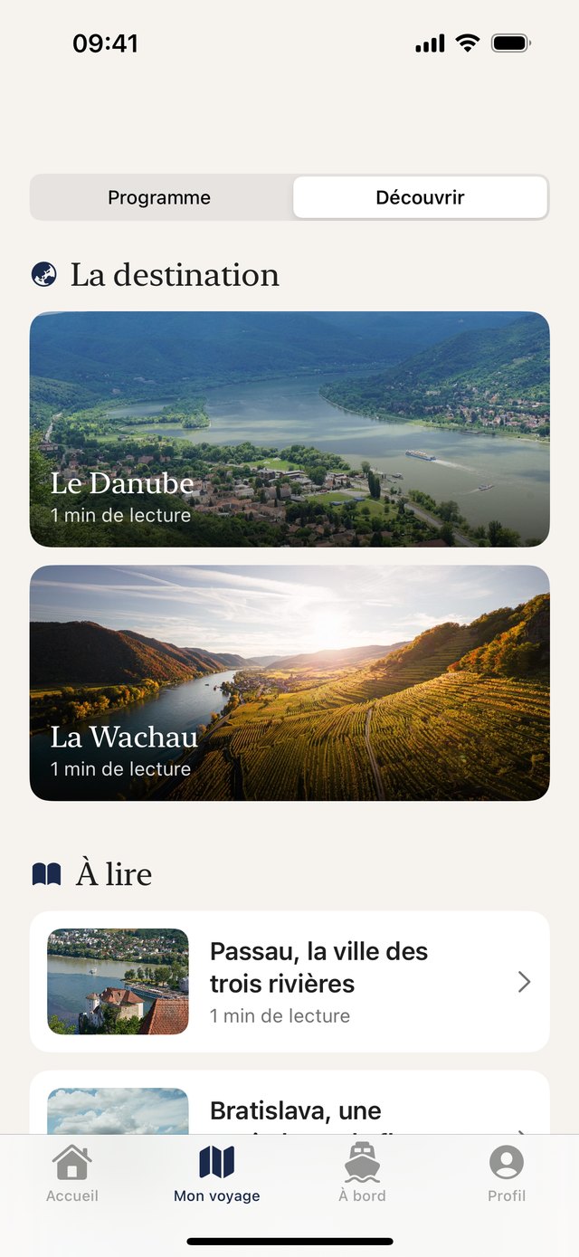 Les pages à lire avant de partir