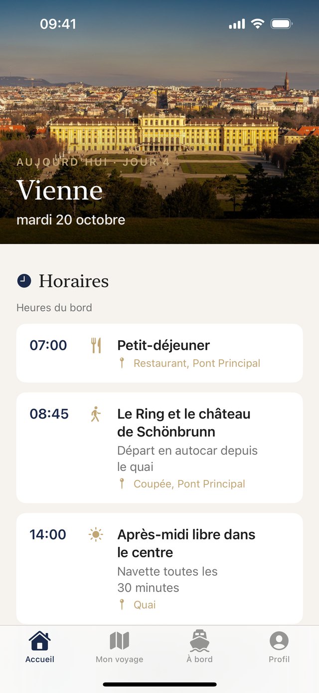 L’accueil un jour de croisière