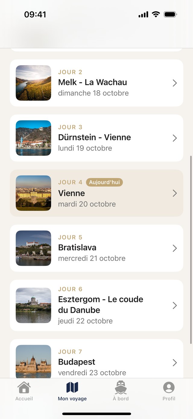 Le programme jour par jour